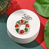 Christmas Theme Glass Pendants PALLOY-TA00163-2