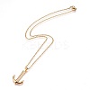 304 Stainless Steel Pendant Necklaces NJEW-F225-30G-1