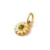 304 Stainless Steel Rhinestone Pendants STAS-M110-30G-3