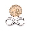 Tarnish Resistant Smooth Surface 304 Stainless Steel Infinity Links connectors STAS-N006-03-3