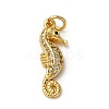 Brass Micro Pave Cubic Zirconia Pendants KK-A265-10A-01G-1