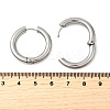 Tarnish Resistant 202 Stainless Steel Huggie Hoop Earrings EJEW-O087-08M-P-2