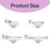 40Pcs 4 Styles Iron Alligator Hair Clips Findings PHAR-TADJ0001-10-4