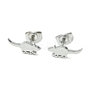 Non-Tarnish Cute Little Animal Theme 304 Stainless Steel Stud Earrings LS-EJEW-B041-03I-P-1