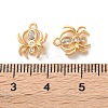 Brass Micro Pave Clear Cubic Zirconia Pendants KK-L221-022G-3