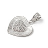 Brass Micro Pave Cubic Zirconia Pendants KK-U047-12P-2