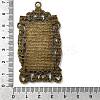 Vintage Tibetan Style Alloy Large Pendant Cabochon Bezel Settings TIBEP-M018-129AB-NF-4