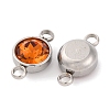 K9 Glass Connector Charms GLAA-G017-P14-2