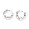 Tarnish Resistant 202 Stainless Steel Huggie Hoop Earrings A-EJEW-F111-16mm-P-1