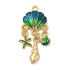 Alloy Enamel Pendants FIND-Z006-11B-KCG-1