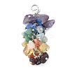 Natural Chip Gemstone Pendant Decorations X-HJEW-JM00213-3