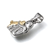 Brass Pendants KK-E802-38GP-2