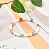 Disc Beads Stretch Bracelet for Teen Girl Women BJEW-JB06985-01-2