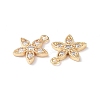Brass Micro Pave Cubic Zirconia Pendants KK-I702-21G-3