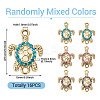 16Pcs Alloy Rhinestone Connector Charms ALRI-TA0001-38-3