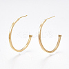 Brass Stud Earrings KK-T038-487G-1