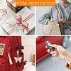 3Pcs Alloy Rhinestone Butterfly Pendant Decorations HJEW-YW00206-6