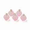 Two Tone Spray Painted Glass Pendants GLAA-Q092-05C-1
