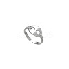 DIY fashionable 304 Stainless Steel ring with non fading color PQ6554-4-1