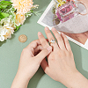 1Pc Adjustable 925 Sterling Silver Ring Findings STER-BC0002-38G-3
