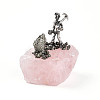 Natural Rose Quartz Cluster Base Sculpture G-N347-03D-2