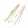 Brass Rhinestone Cup Chain Big Pendants KK-Q750-072G-2