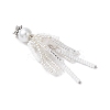 Glass Seed Beads Big Pendants PALLOY-MZ00687-03-3