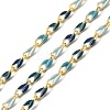 Brass Enamel Curb Chains CHC-C003-13G-11-1