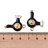 Alloy Enamel Pendants ENAM-R149-11C-G-3