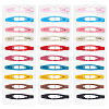 4 Sets Iron Snap Hair Clips AJEW-SC0003-37A-01-1
