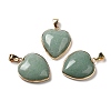 Natural Green Aventurine Pendants G-K335-04G-13-1