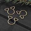 304 Stainless Steel Heart Clip on Nose Rings AJEW-A062-01A-G-1
