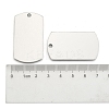 Tarnish Resistant 201 Stainless Steel Rectangle Mirror Polished Finish Stamping Blank Tag Pendants STAS-S031-03-3