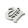 Non-Tarnish 201 Stainless Steel Pendants STAS-B055-01P-U-2