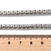 201 Stainless Steel Box Chain Necklaces for Men STAS-V011-01A-P-1-5