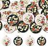 20Pcs 2 Colors Alloy Enamel Pendants ENAM-FS0004-14-1