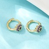 Brass Micro Pave Cubic Zirconia Hoop Earrings EJEW-S277-07G-3