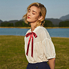 2Pcs Ribbon Long Bow Tie for Women AJEW-SP0003-50B-6