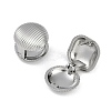 304 Stainless Steel Round Hoop Earrings EJEW-Z075-03P-2