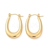 304 Stainless Steel Rhinestone Hoop Earrings for Women EJEW-U046-08B-G-4
