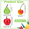   24Pcs 6 Style Mini Foam Artificial Fruit DIY-PH0009-61-2