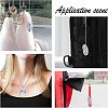 DIY Oval Photo Pendant Necklace Making Kit DIY-FH0004-62-6