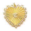 Brass Micro Pave Cubic Zirconia Pendants LS-KK-U055-25G-1