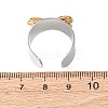 304 Stainless Steel Cuff Open Rings RJEW-H266-01GP-02-5