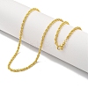 Brass Wheat Chain Necklaces for Women NJEW-G084-24G-1