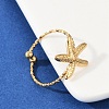 304 Stainless Steel Open Cuff Rings RJEW-D306-02G-1