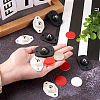 2 Sets 2 Colors Plastic & 304 Stainless Steel Universal Wheels 360° Rotation Pulley Ball AJEW-SW0001-04-5