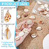 28Pcs 7 Styles Natural Mixed Shell Pendants PALLOY-HY00104-3