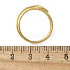 304 Stainless Steel Round Wrap Open Cuff Rings for Women Men LS-RJEW-Z071-02B-G-5