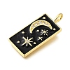 Brass Micro Pave Cubic Zirconia Pendants X-KK-S523-09G-2